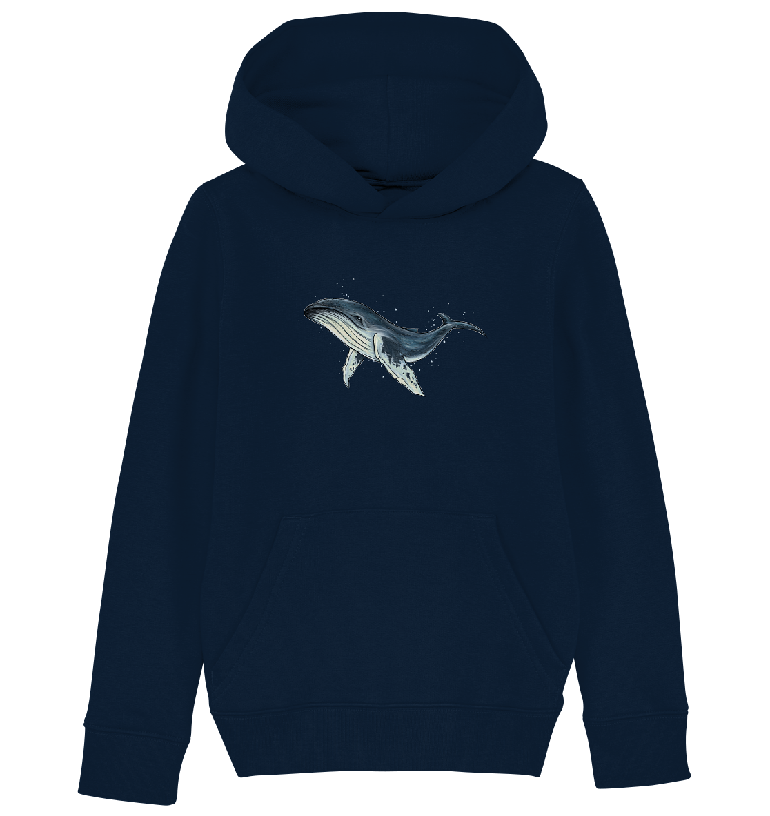 Tiefsee Ozean-Riese Buckelwal - Kids Organic Hoodie