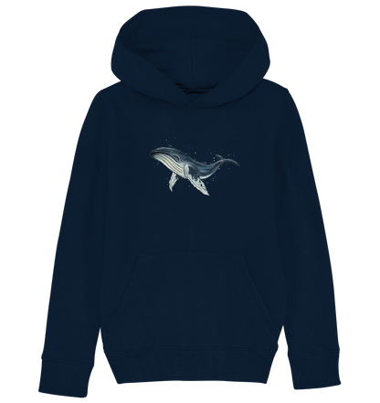 Tiefsee Ozean-Riese Buckelwal - Kids Organic Hoodie