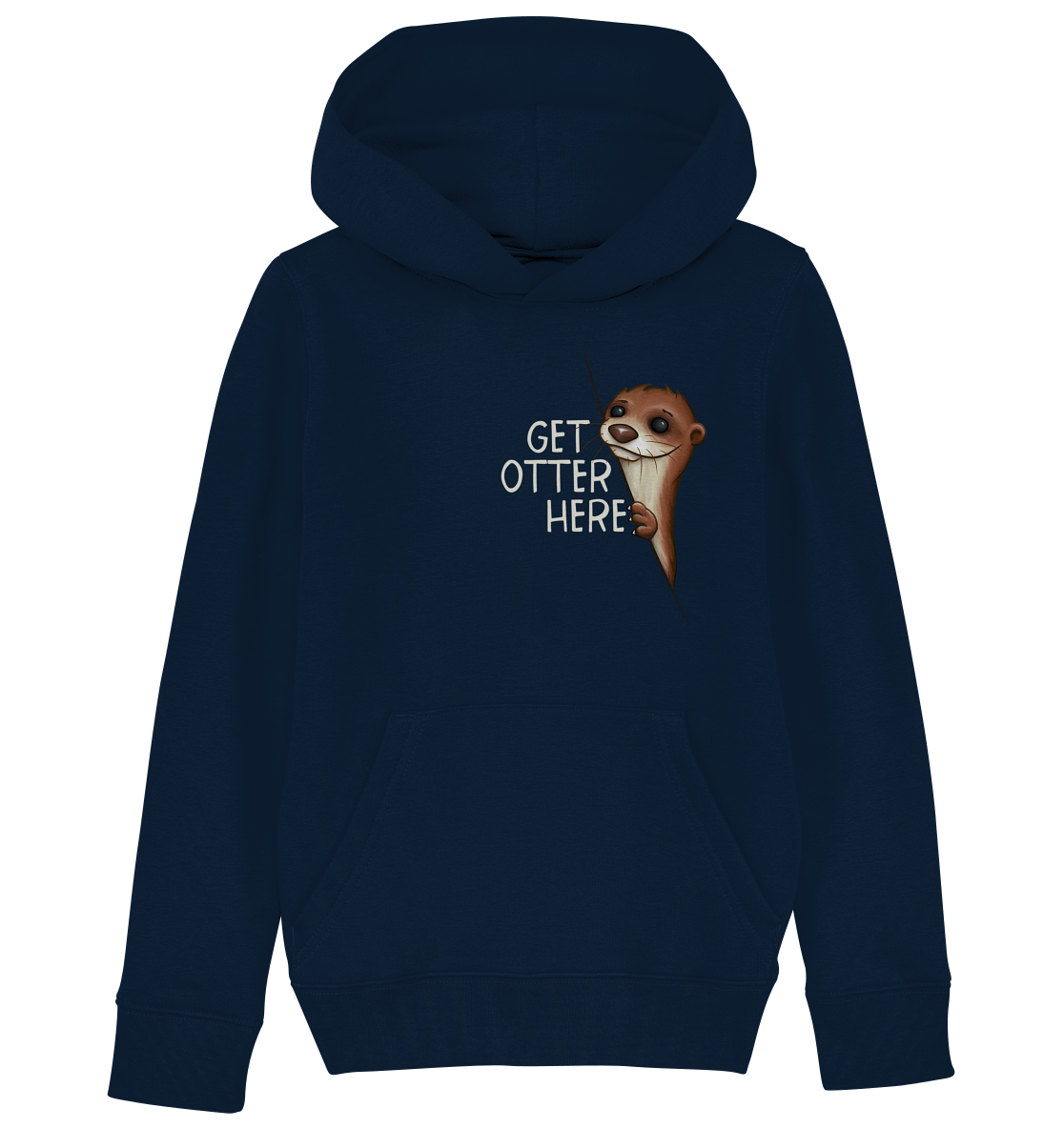 Get Otter Here | Lustiger Otter Kalauer - Kids Organic Hoodie