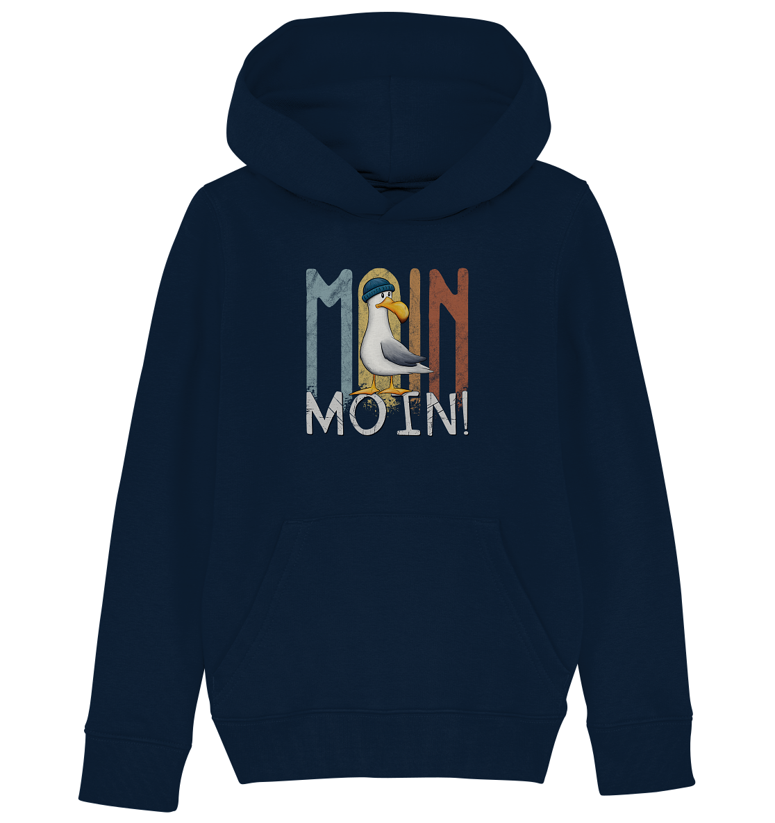 Moin Moin norddeutsche Möwe - Kids Organic Hoodie