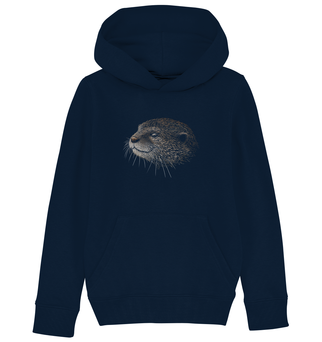 Otter Bleistift Zeichnung KritzelKunst - Kids Organic Hoodie