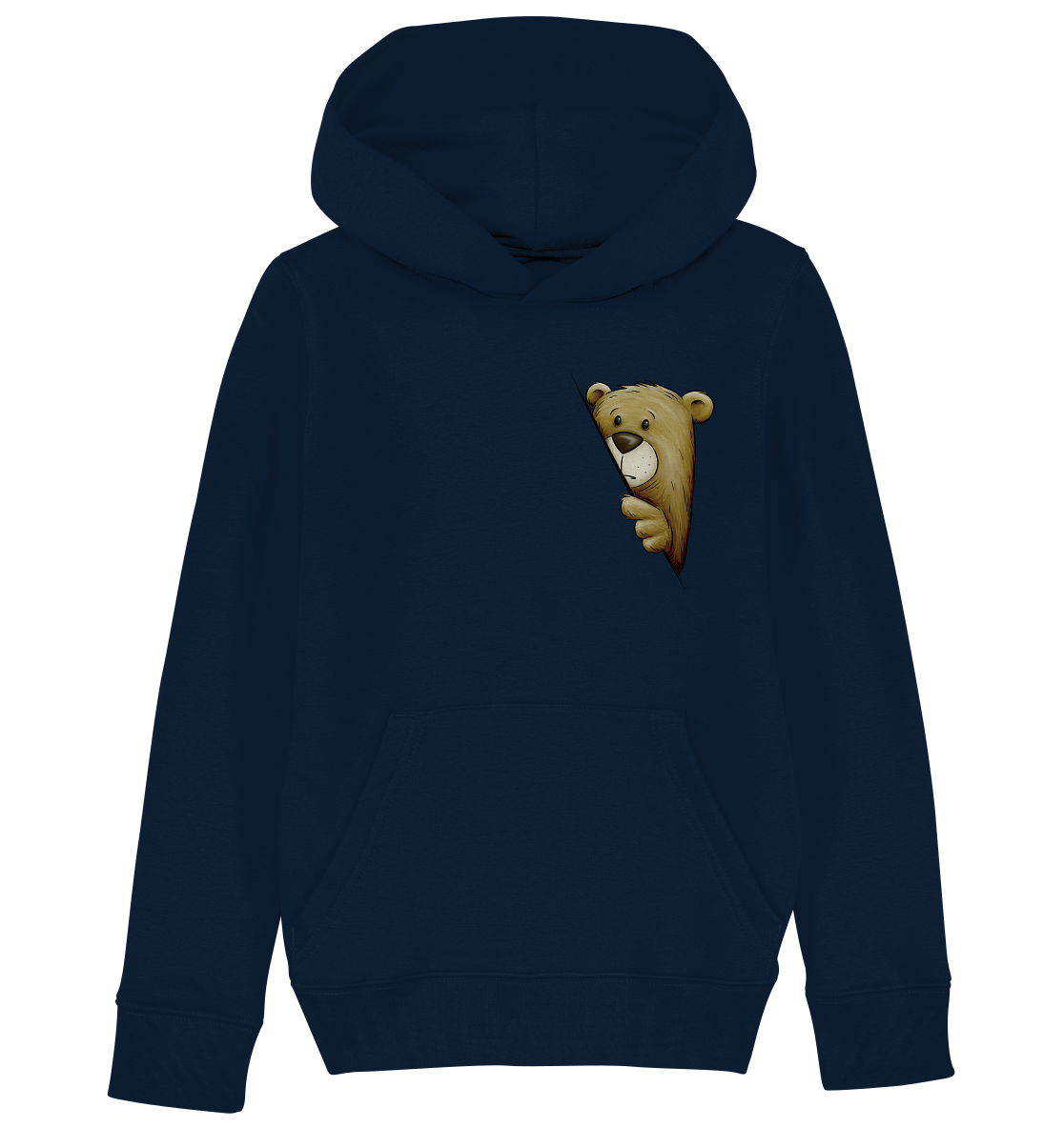 Funky Bär Illustration - Kids Organic Hoodie