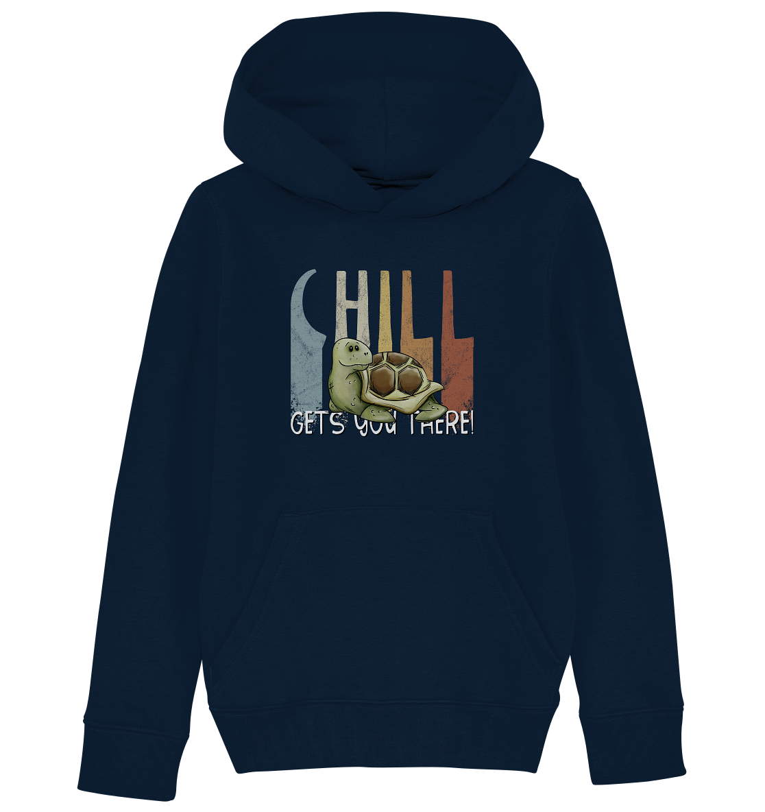 Gechillt gemütliche Schildkröte - Kids Organic Hoodie