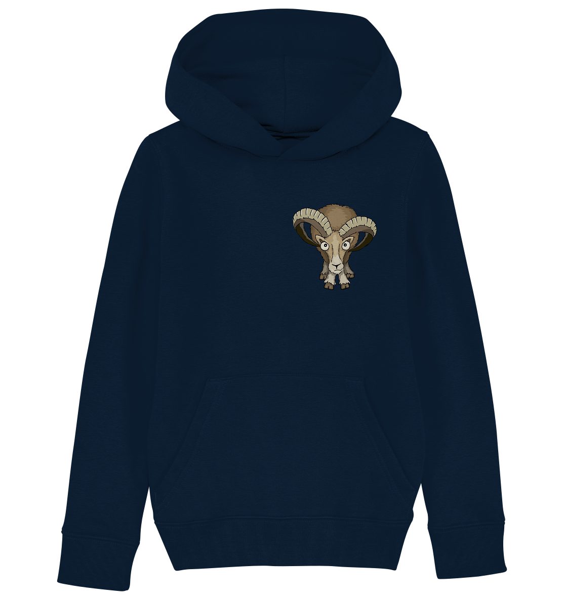 Bockiges Mufflon Widder Schafbock - Kids Organic Hoodie