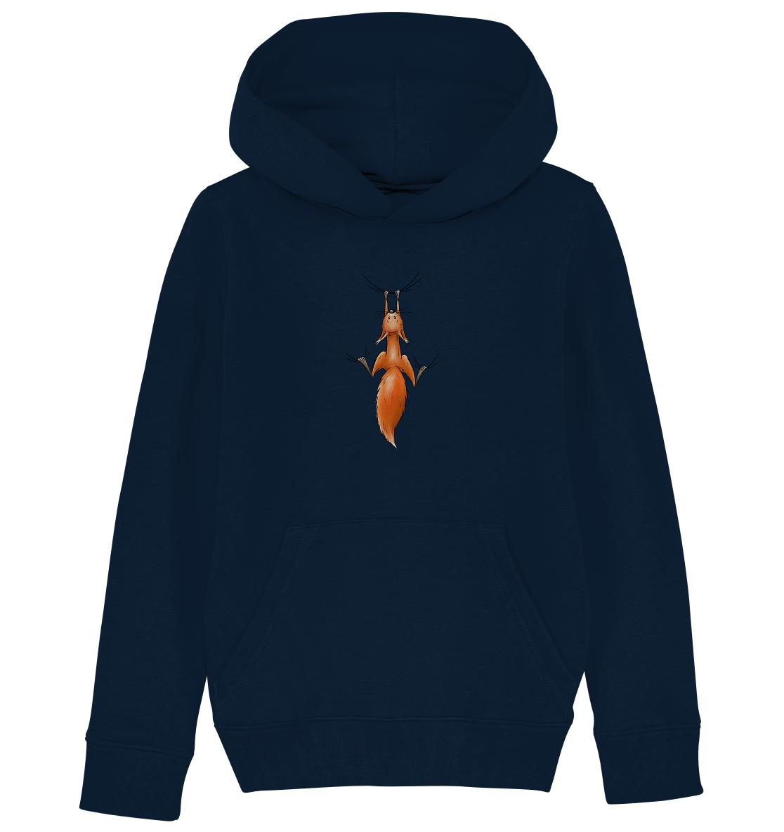 Rotes Eichhörnchen hängt ab - Kids Organic Hoodie