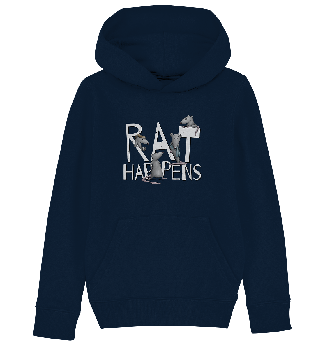Rat Happens Ratten - Kids Organic Hoodie
