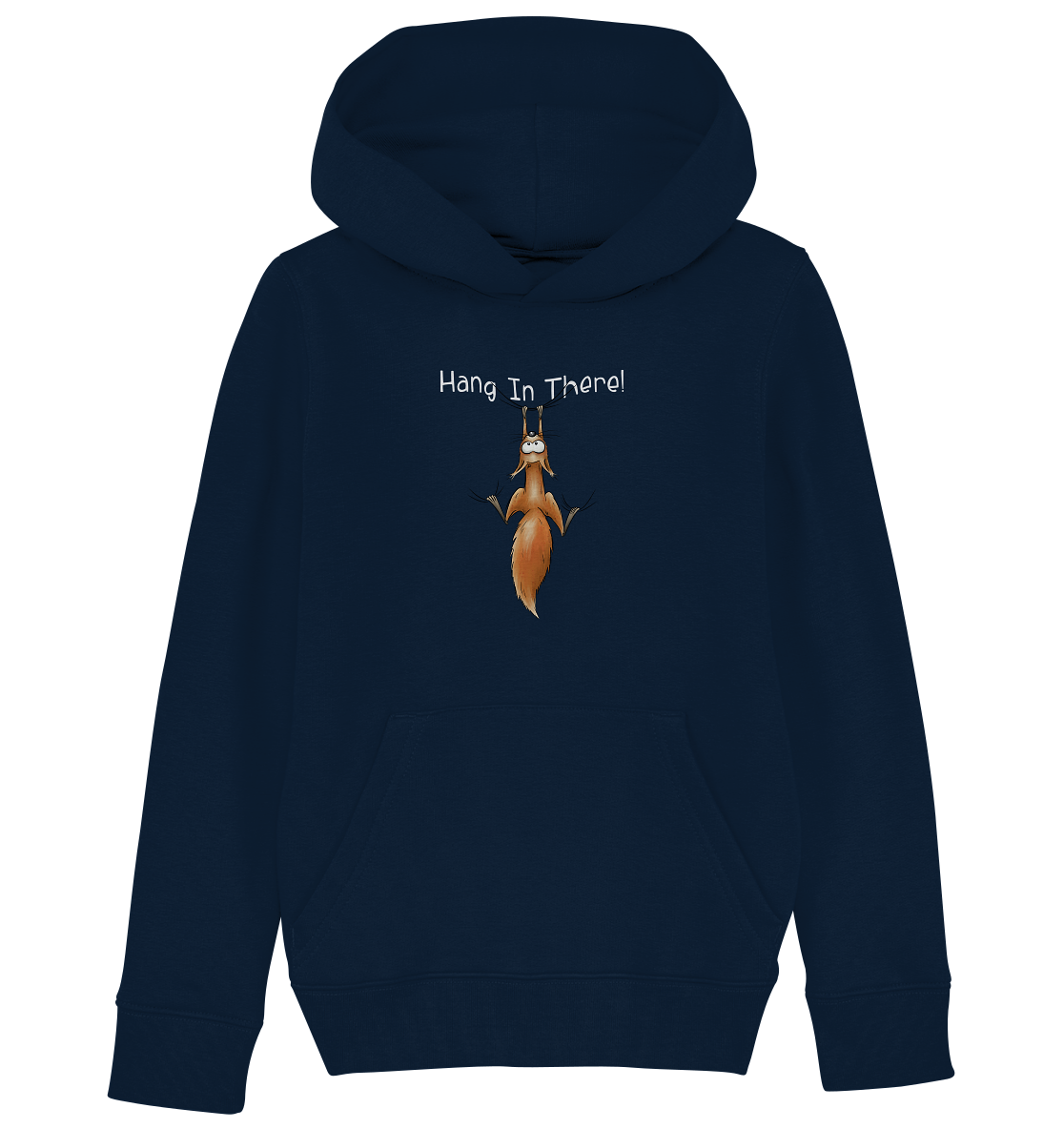 Hang In There | Lässiges Eichhörnchen - Kids Organic Hoodie