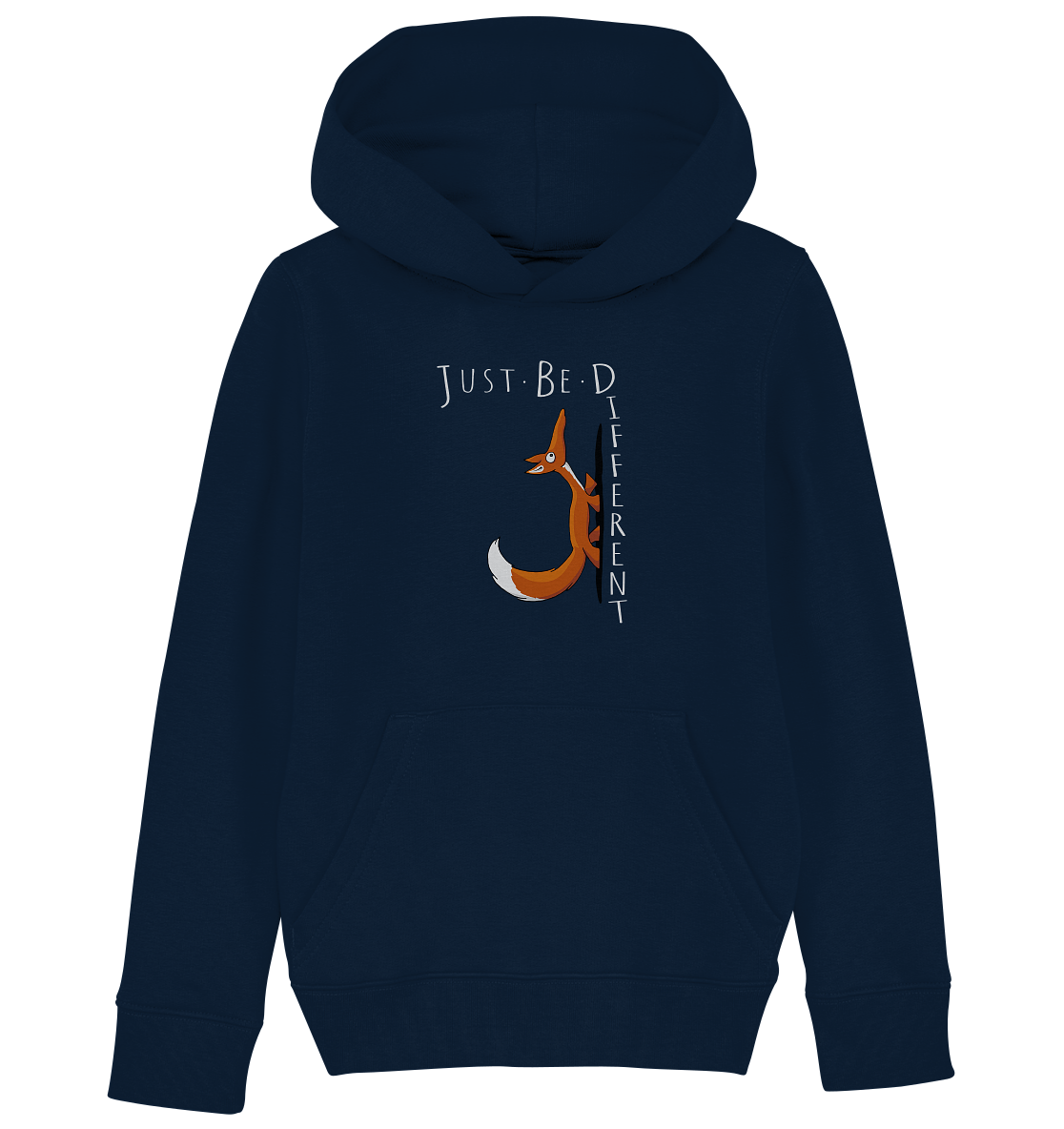 Just Be Different | Sei Anders, kleiner Fuchs - Kids Organic Hoodie