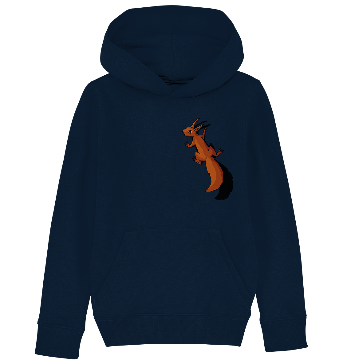 Süßes Eichhörnchen klettert - Kids Organic Hoodie