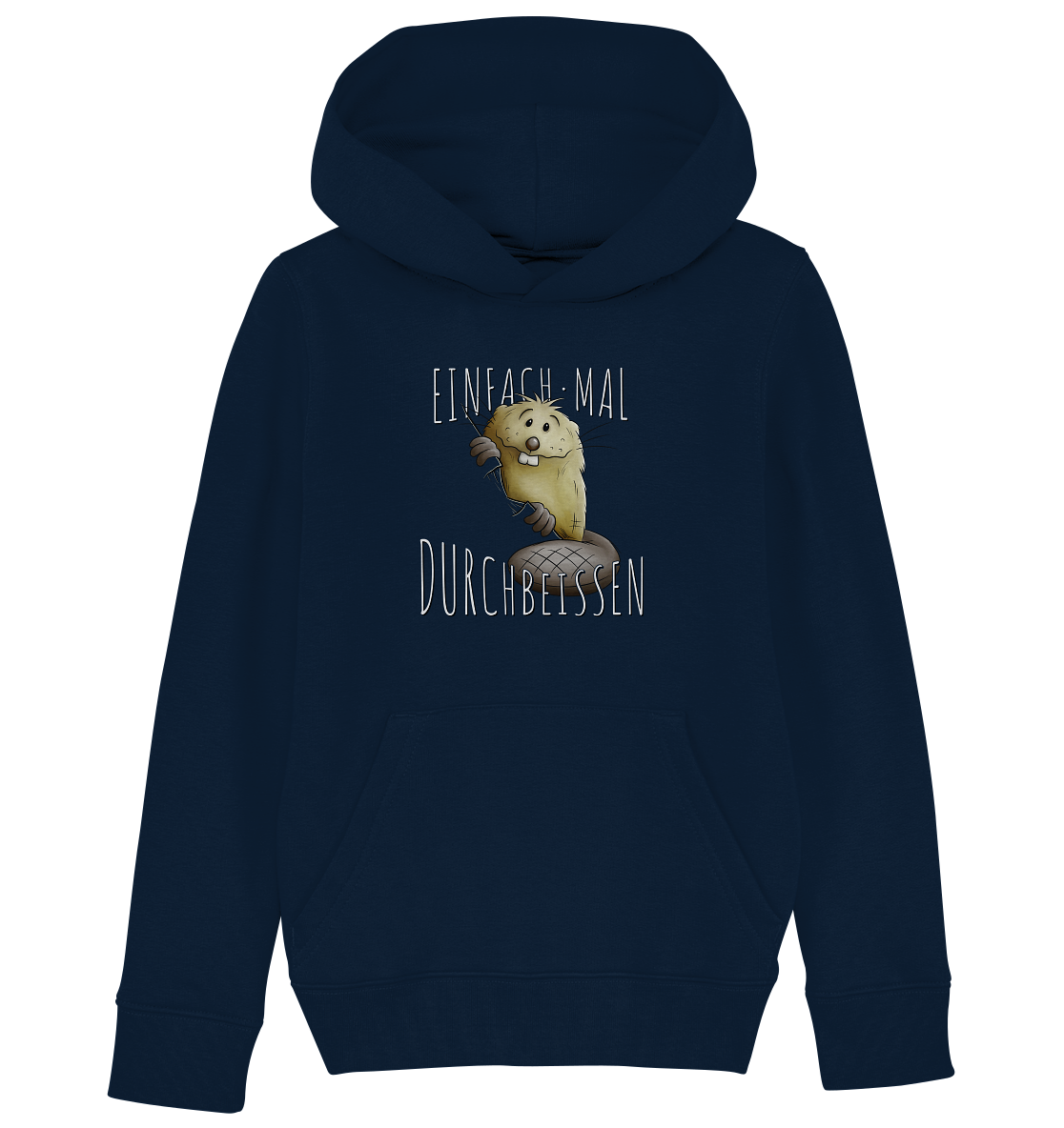 Einfach mal Durchbeissen Biber - Kids Organic Hoodie