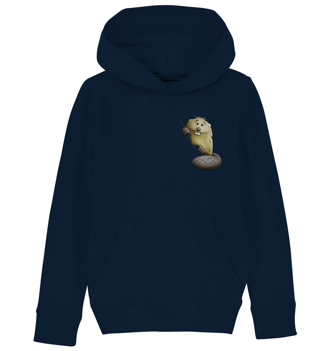 Lustiger frecher Biber - Kids Organic Hoodie