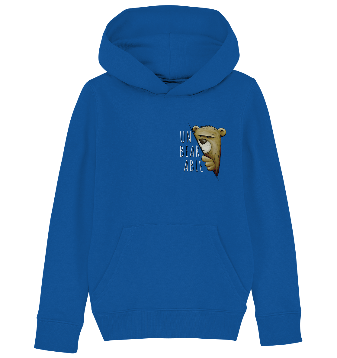 Unbearable – Unerträglich Bär - Kids Organic Hoodie