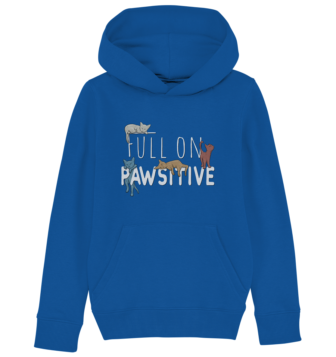 Full On Pawsitive! Gechillte Katzen - Kids Organic Hoodie