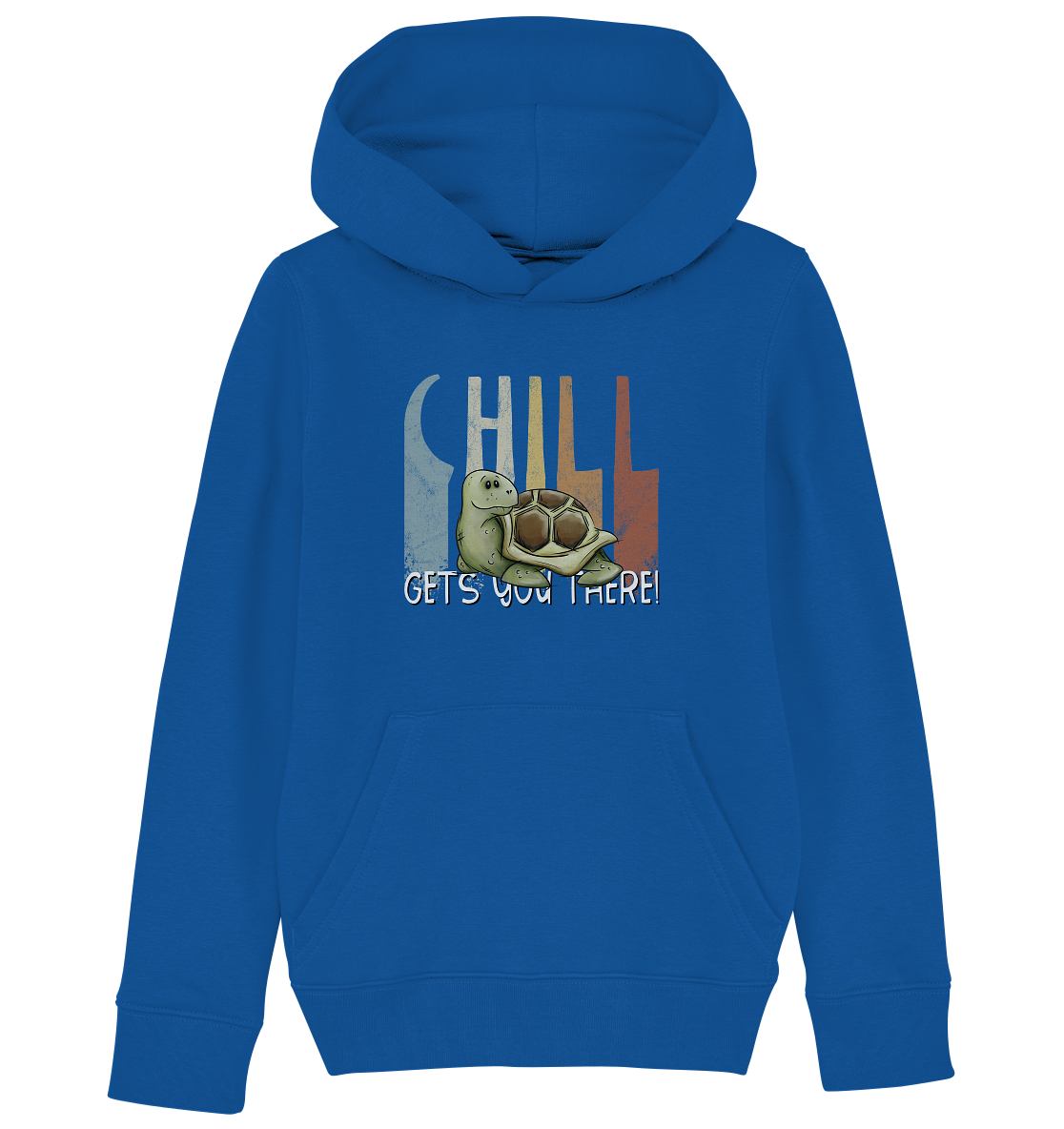 Gechillt gemütliche Schildkröte - Kids Organic Hoodie