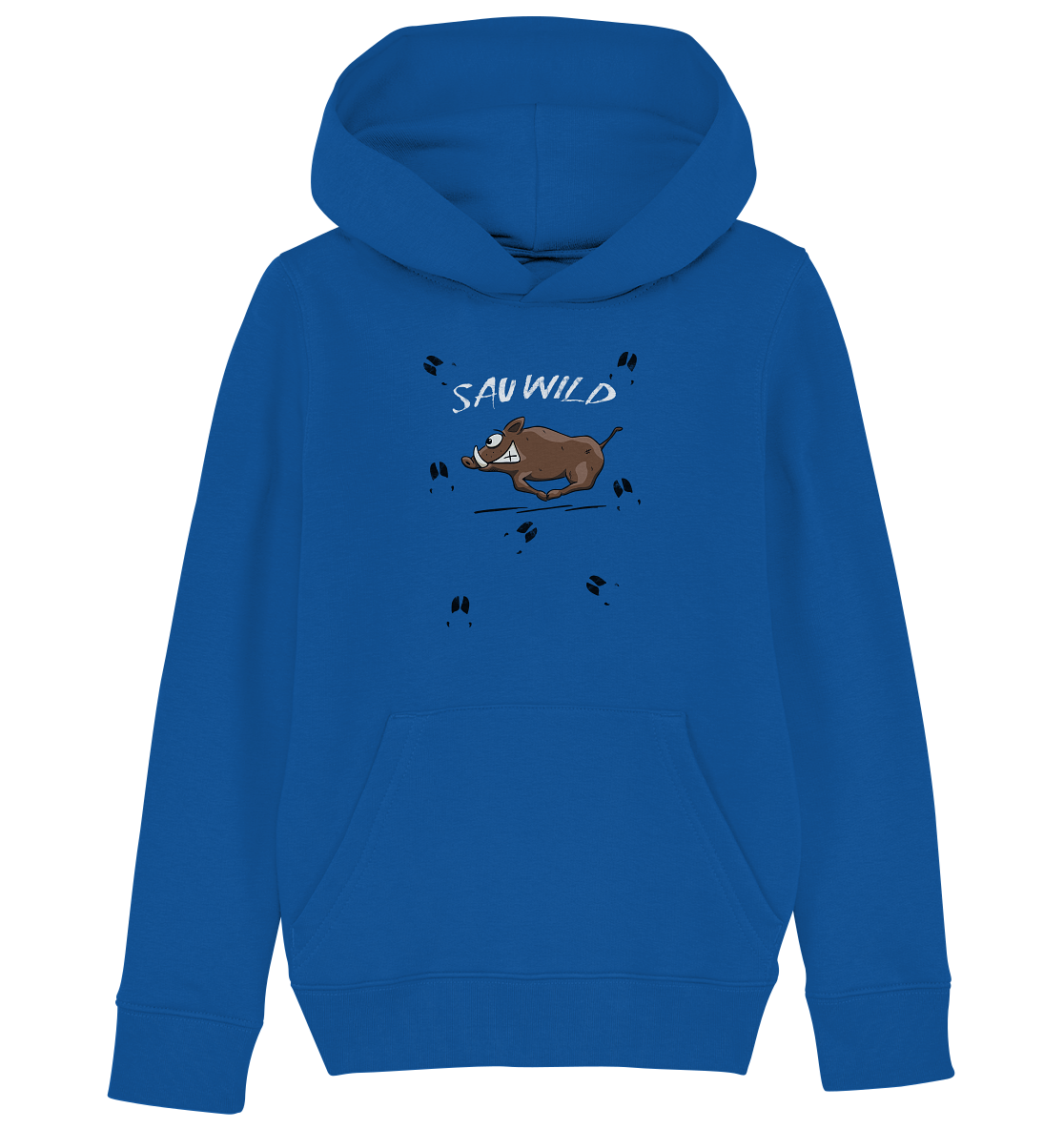 Sauwild wilde Sau | Wildschwein Keiler - Kids Organic Hoodie