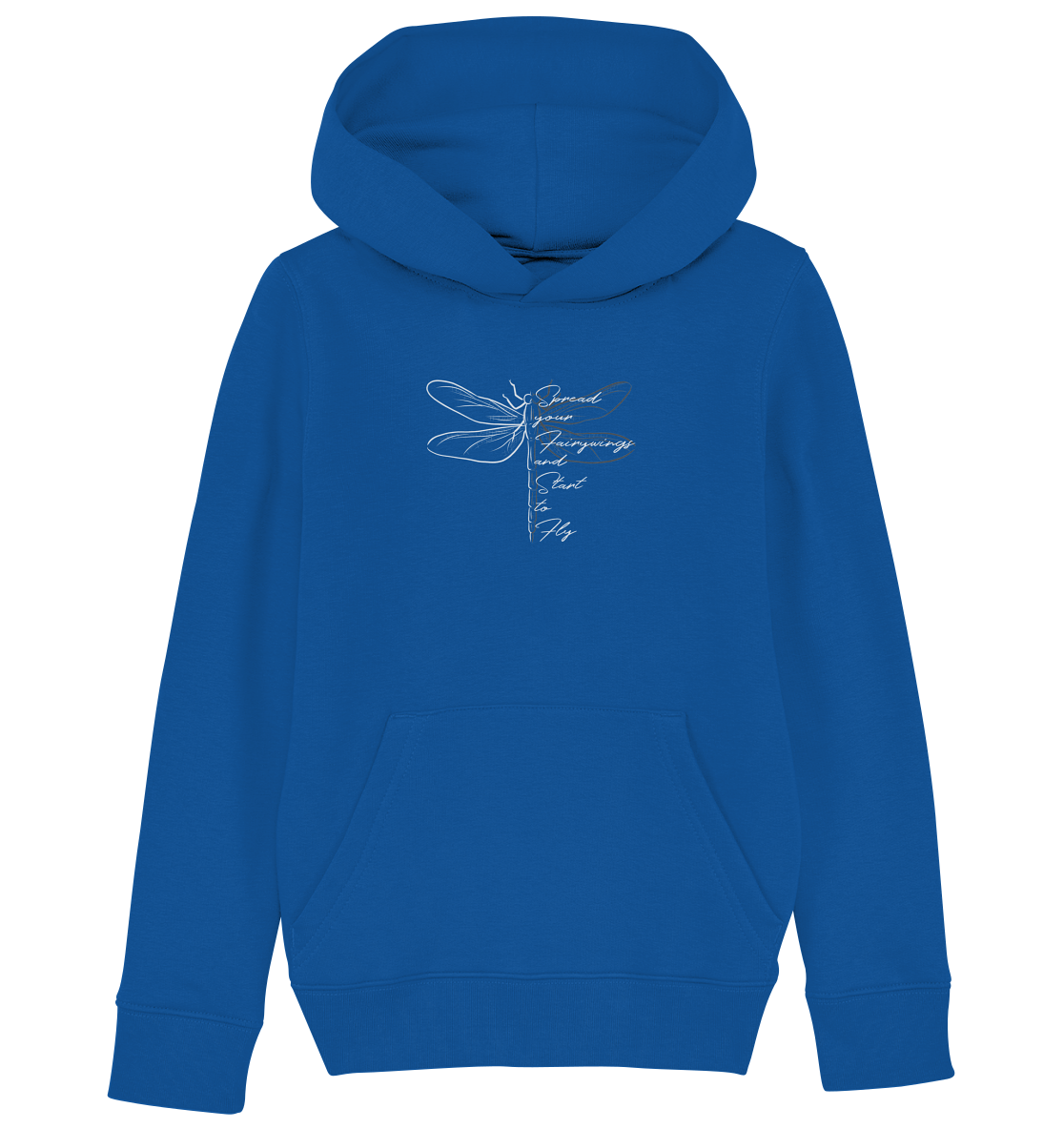 Breite die Flügel aus und flieg los | Libelle - Kids Organic Hoodie