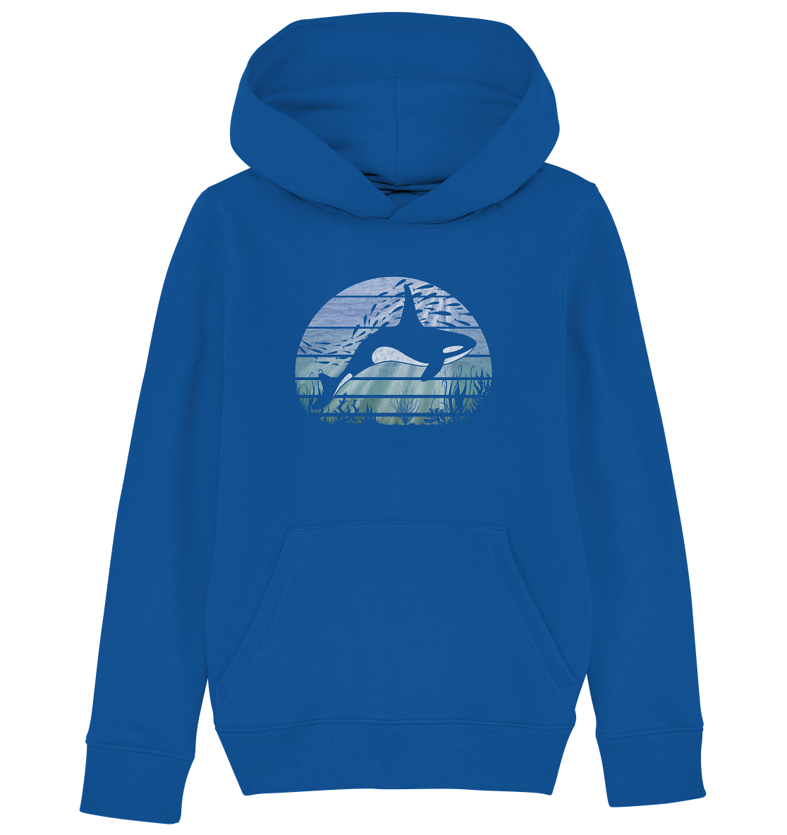 Retro Tiefsee Schwertwal Orca - Kids Organic Hoodie