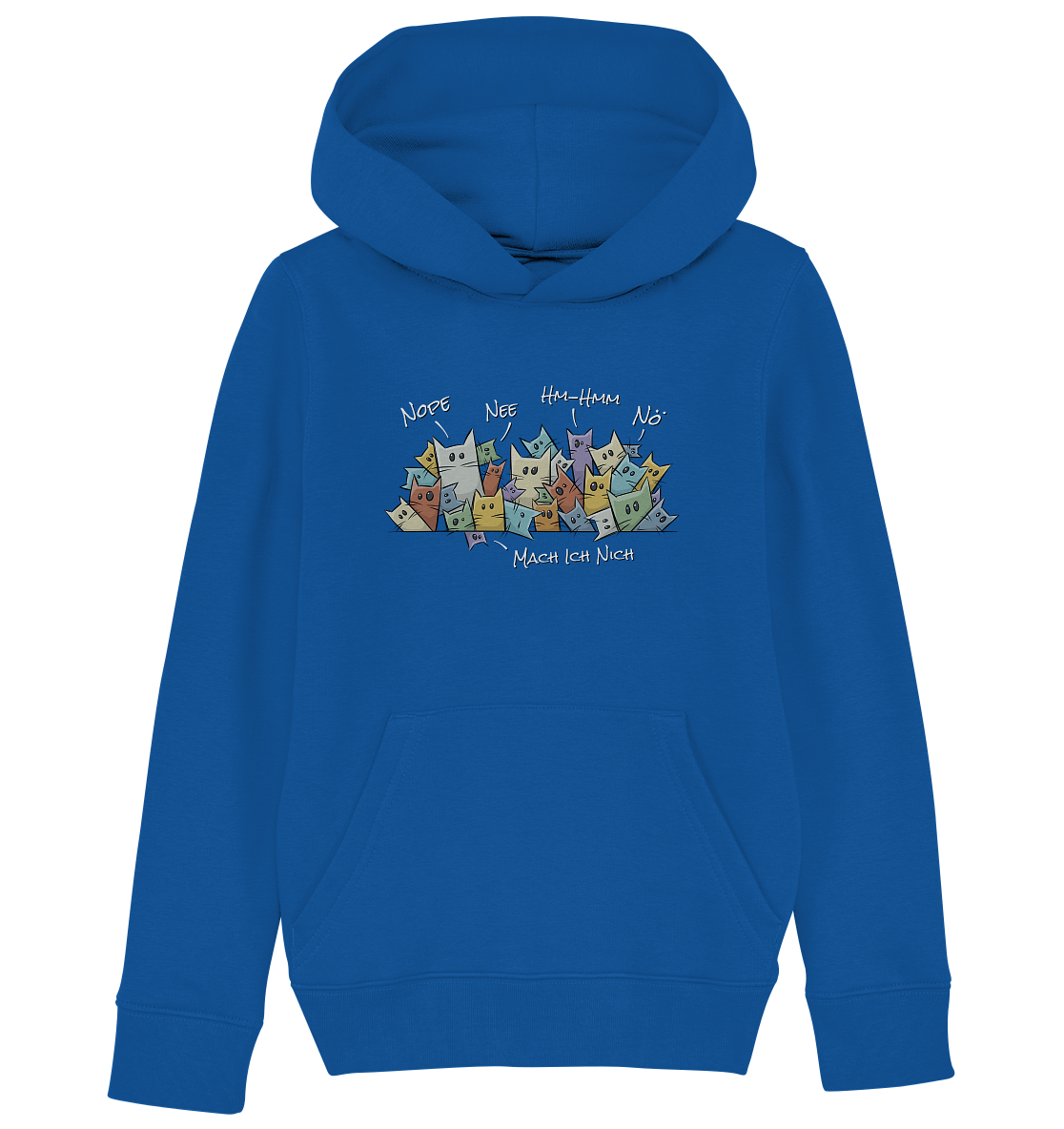 Nope, Nee, Nö Katzen - Kids Organic Hoodie