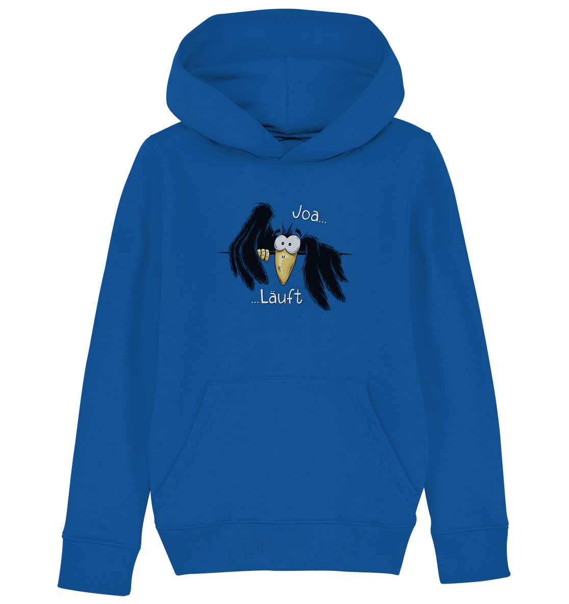 Joa Läuft Krähe gechillter Rabe - Kids Organic Hoodie