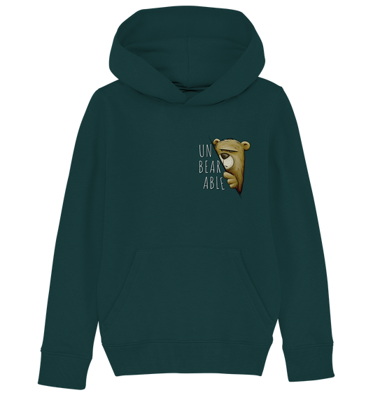 Unbearable – Unerträglich Bär - Kids Organic Hoodie