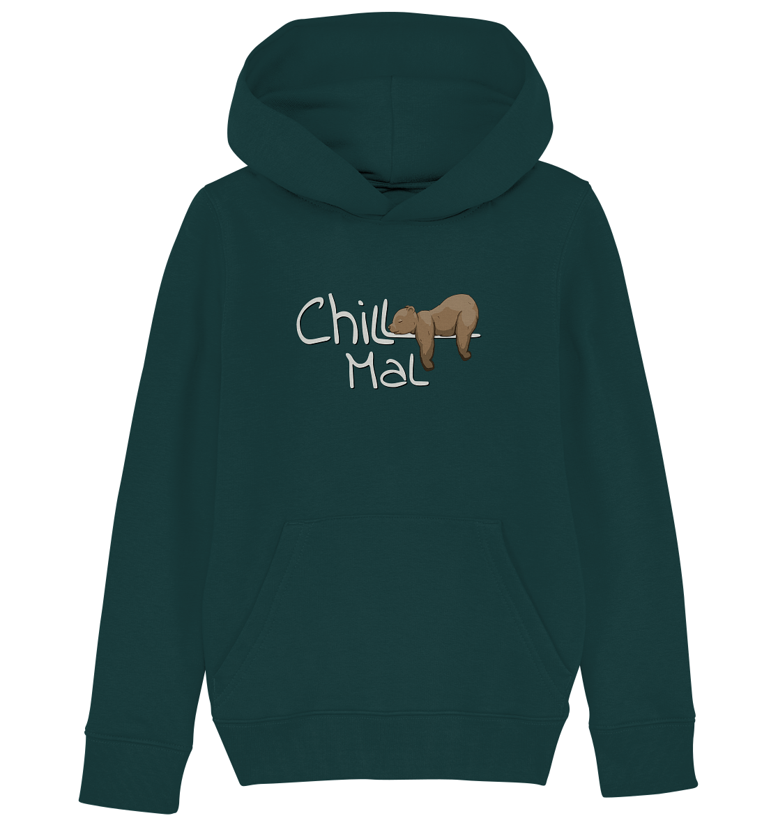 Chill Mal schläfriger Braunbär - Kids Organic Hoodie