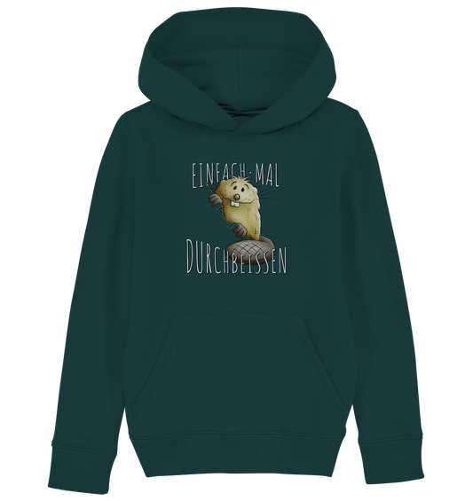 Einfach mal Durchbeissen Biber - Kids Organic Hoodie