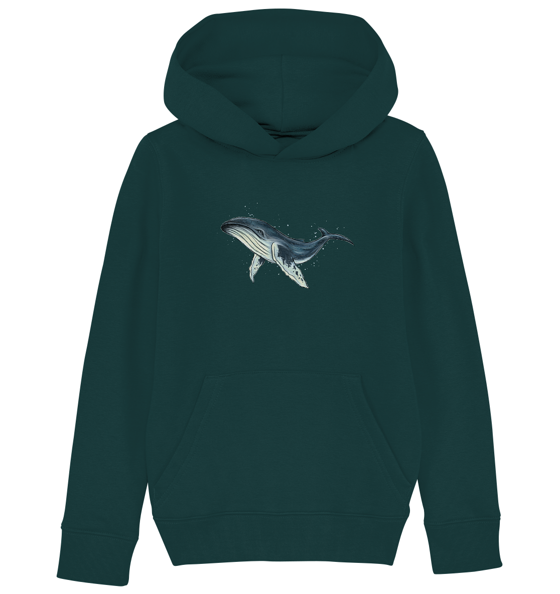 Tiefsee Ozean-Riese Buckelwal - Kids Organic Hoodie