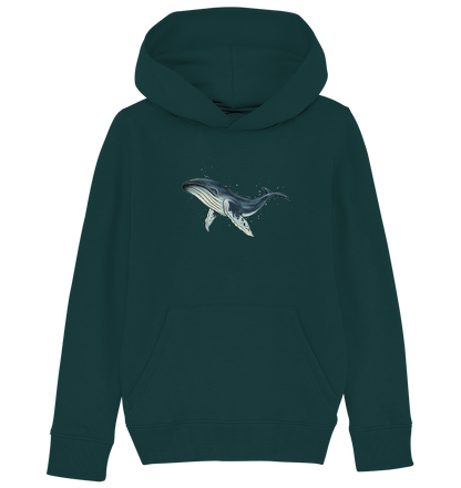 Tiefsee Ozean-Riese Buckelwal - Kids Organic Hoodie