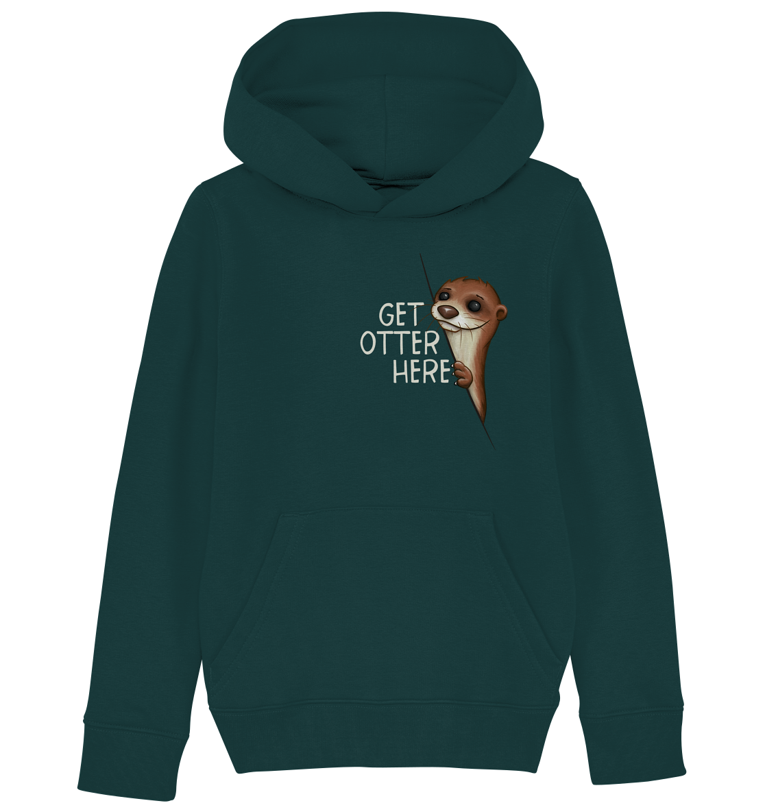 Get Otter Here | Lustiger Otter Kalauer - Kids Organic Hoodie