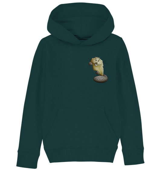 Lustiger frecher Biber - Kids Organic Hoodie