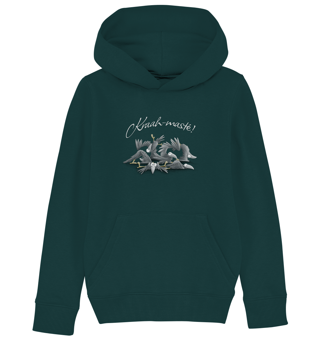 Kraah-masté! Yoga Raben Krähen - Kids Organic Hoodie