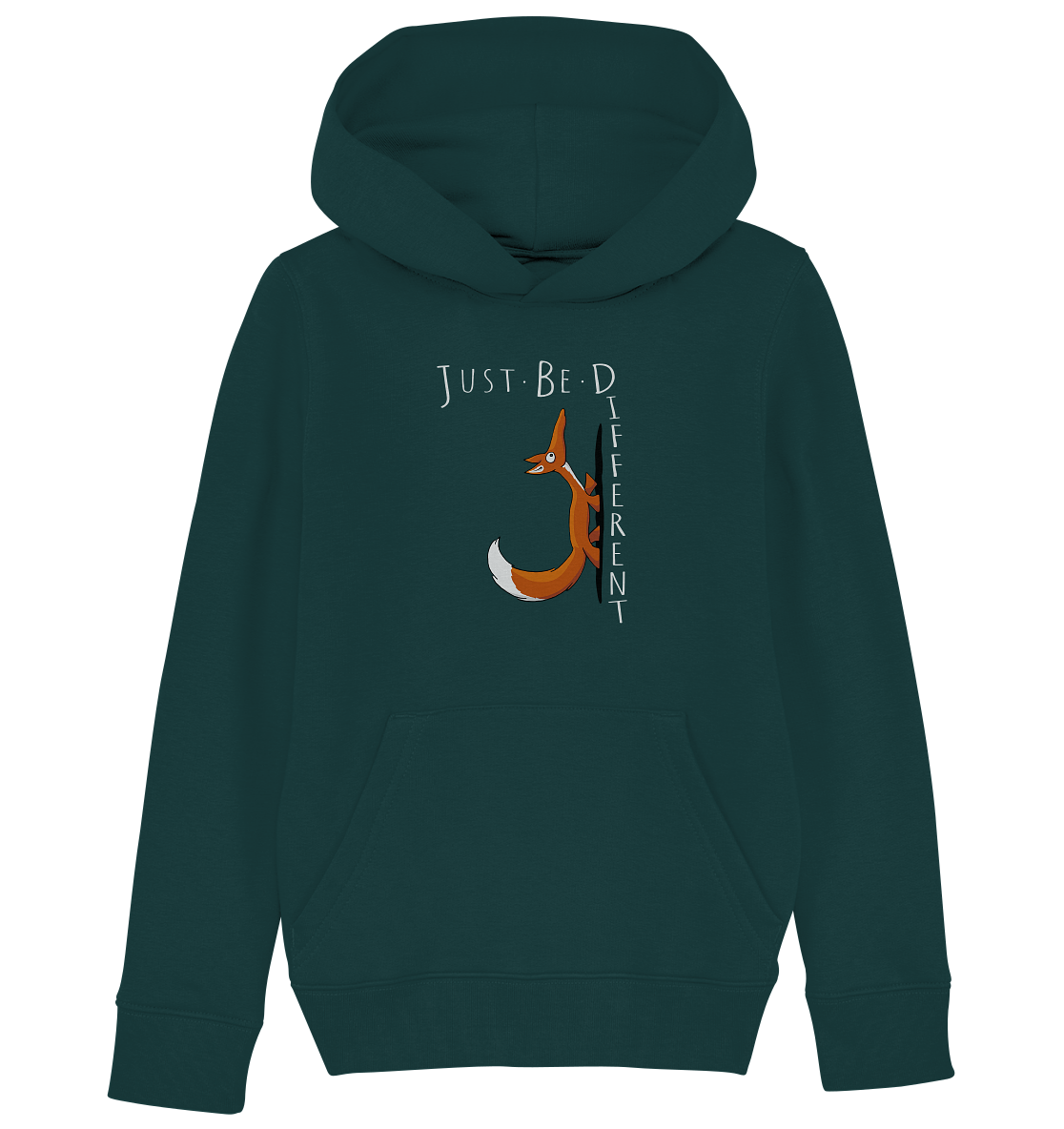 Just Be Different | Sei Anders, kleiner Fuchs - Kids Organic Hoodie