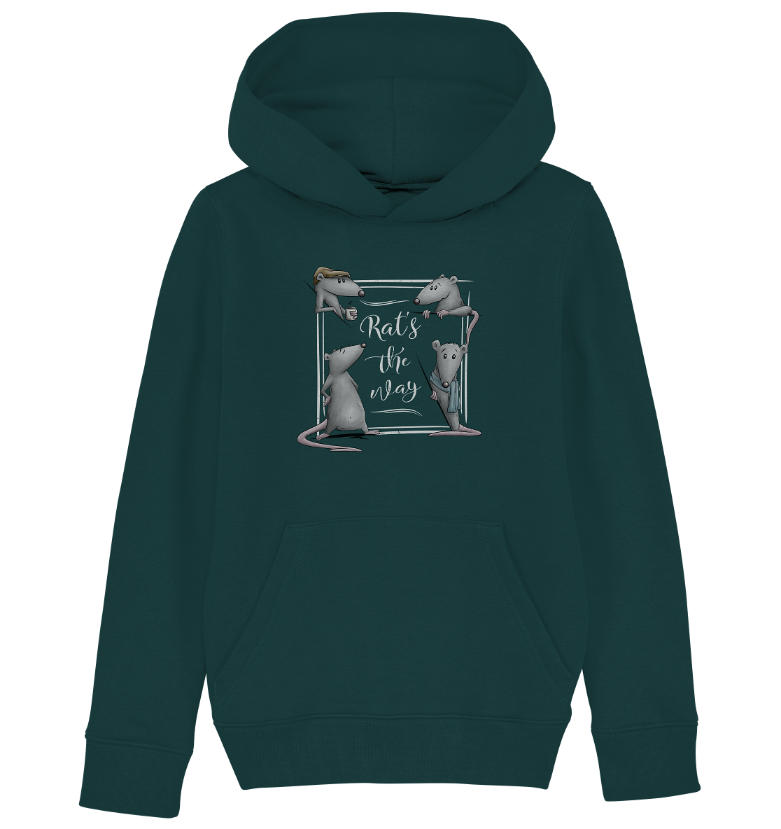Rat’s The Way Kaffeehaus Ratten - Kids Organic Hoodie