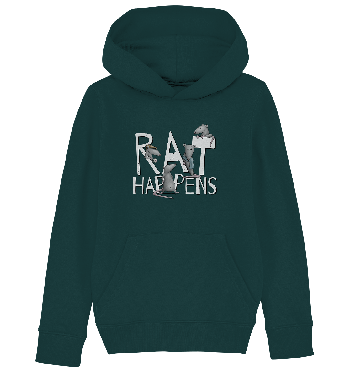 Rat Happens Ratten - Kids Organic Hoodie
