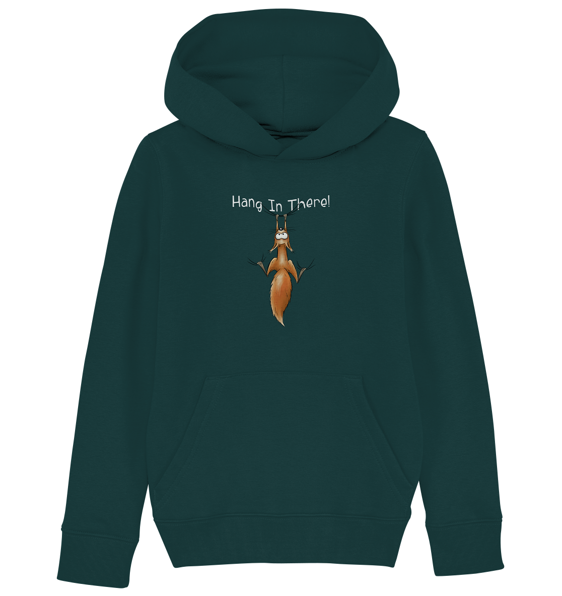 Hang In There | Lässiges Eichhörnchen - Kids Organic Hoodie