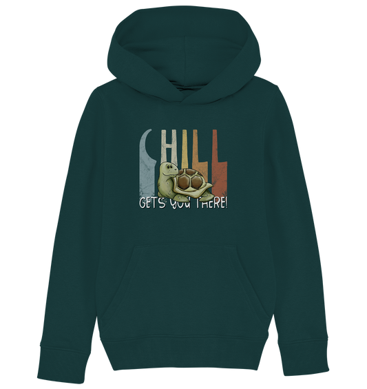 Gechillt gemütliche Schildkröte - Kids Organic Hoodie