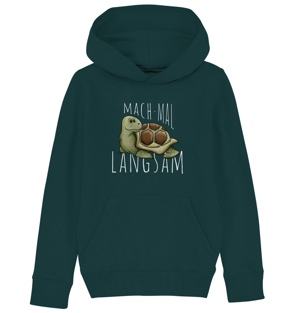 Mach mal langsam Schildkröte - Kids Organic Hoodie