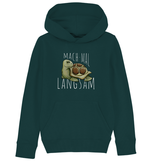 Mach mal langsam Schildkröte - Kids Organic Hoodie