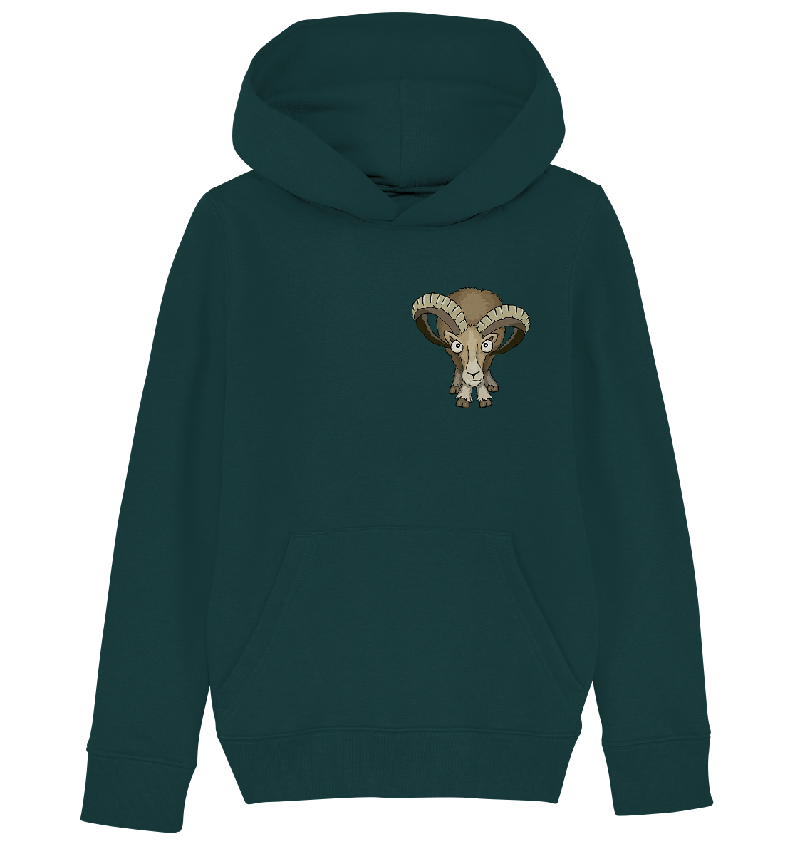 Bockiges Mufflon Widder Schafbock - Kids Organic Hoodie