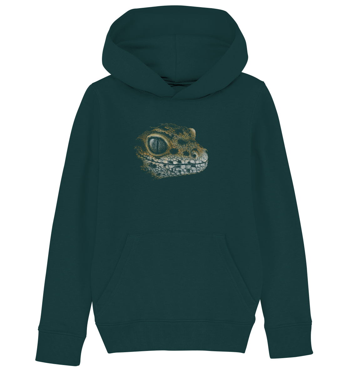 Leopard Gecko Skizze Kritzelkunst - Kids Organic Hoodie