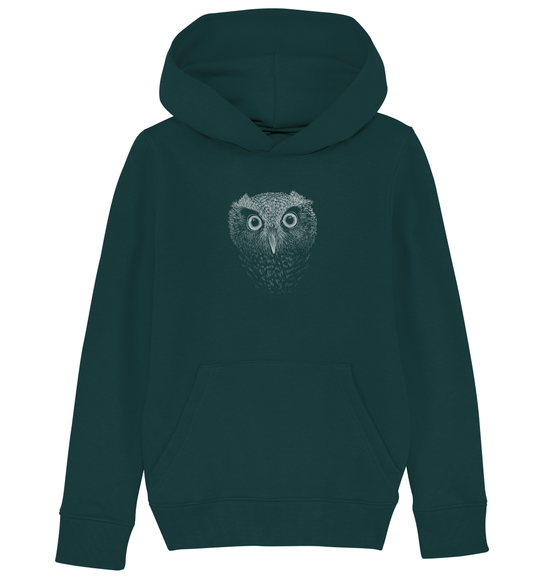Eule Kritzelkunst Illustration - Kids Organic Hoodie