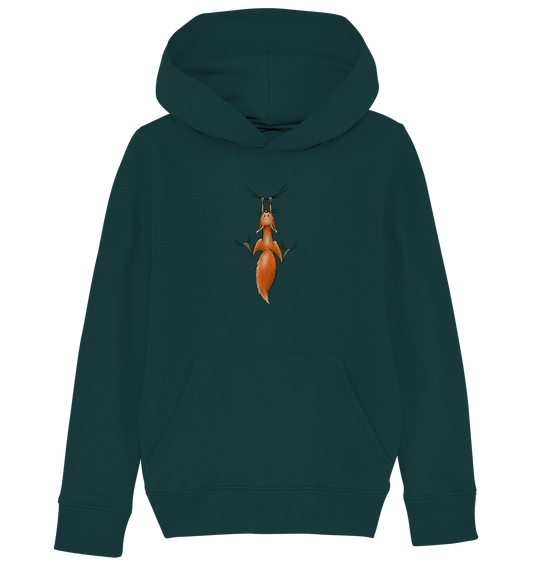 Rotes Eichhörnchen hängt ab - Kids Organic Hoodie