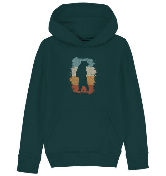 Retro Bären-Silhouette - Kids Organic Hoodie