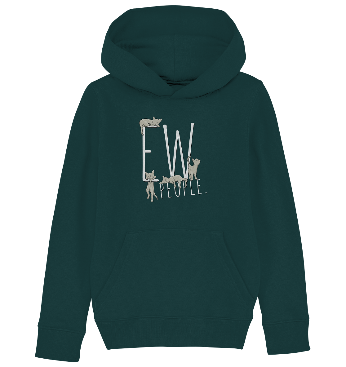 Ew, People. Sarkastische Katzen - Kids Organic Hoodie