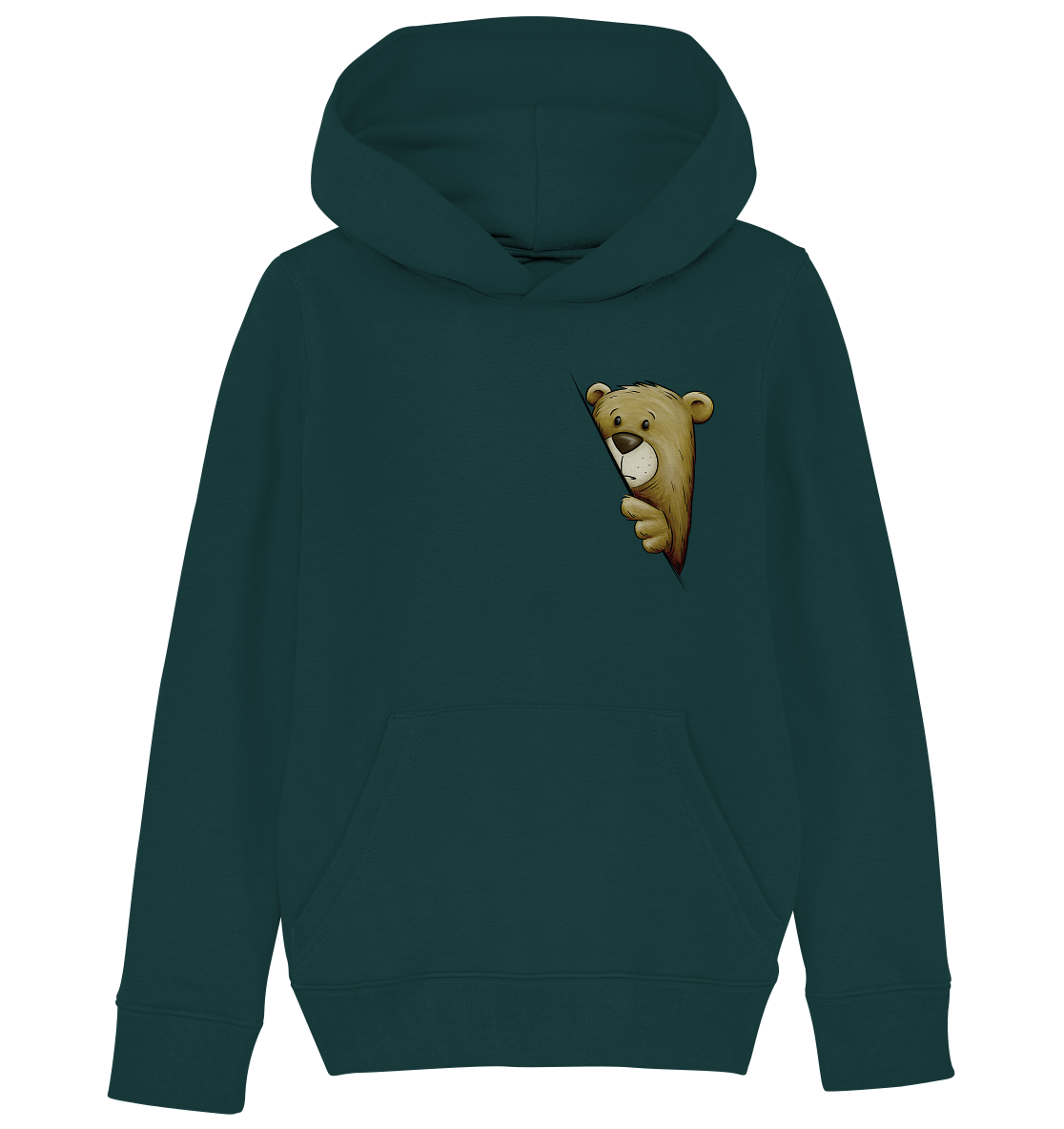 Funky Bär Illustration - Kids Organic Hoodie