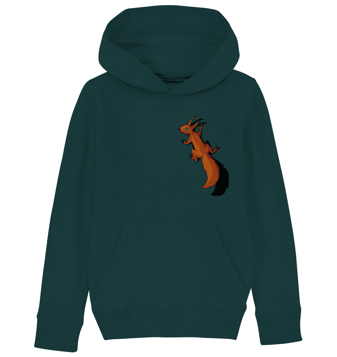 Süßes Eichhörnchen klettert - Kids Organic Hoodie