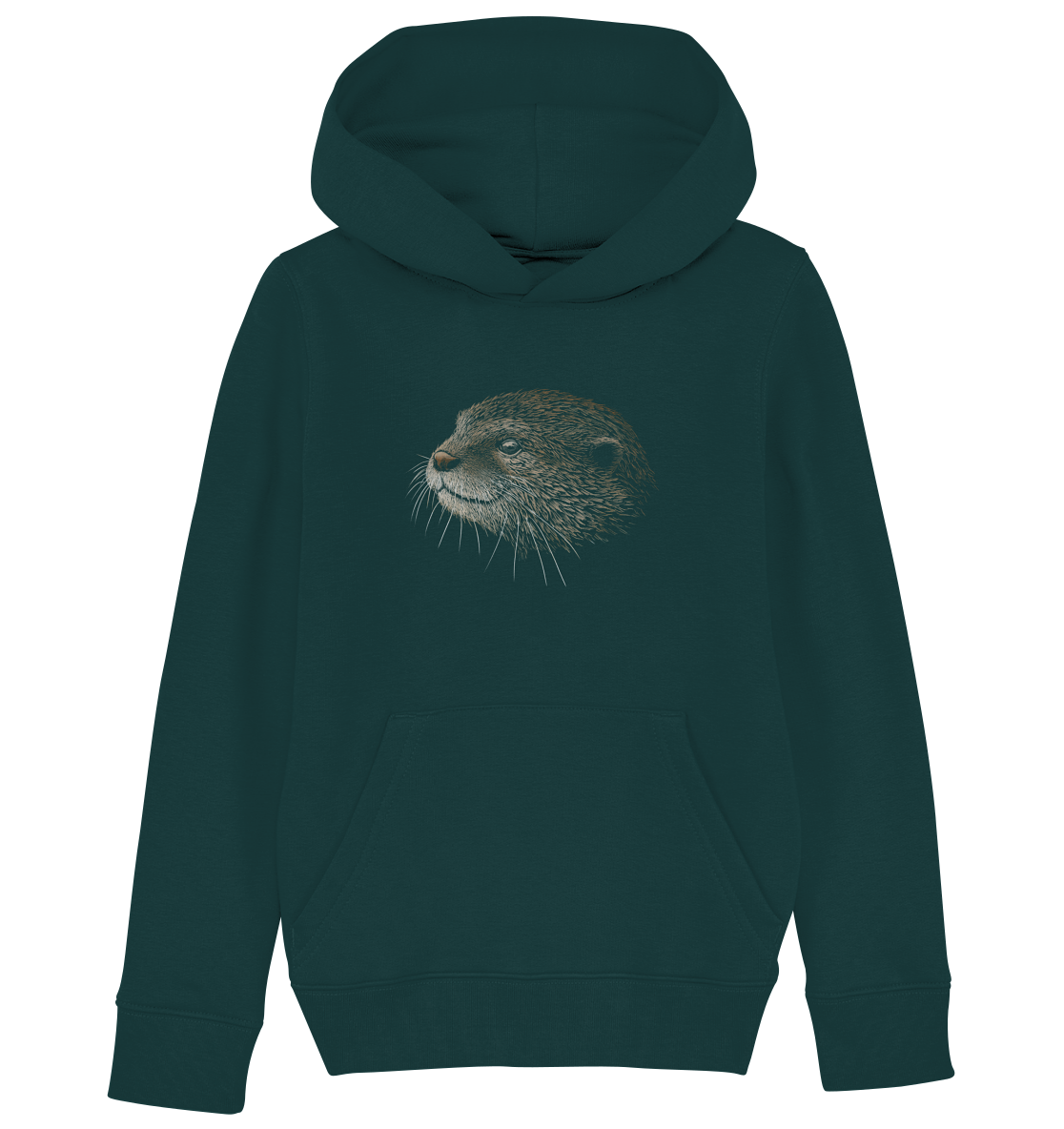 Otter Bleistift Zeichnung KritzelKunst - Kids Organic Hoodie