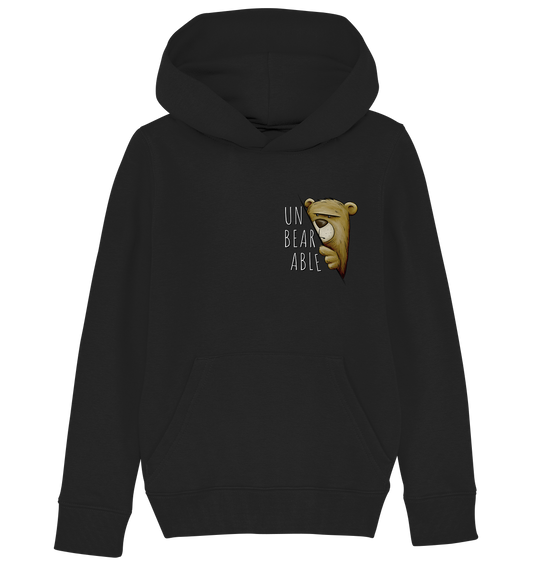 Unbearable – Unerträglich Bär - Kids Organic Hoodie