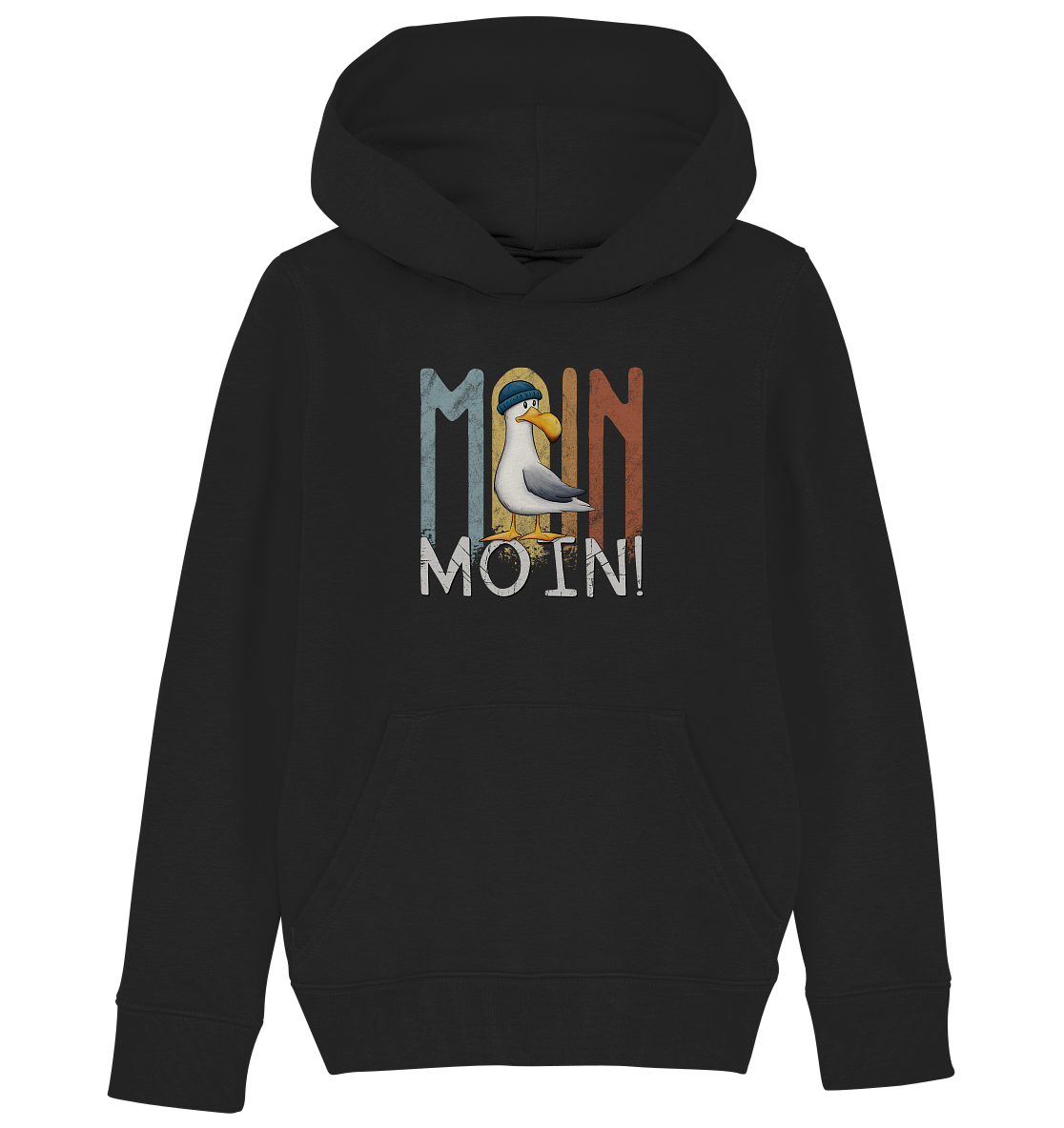Moin Moin norddeutsche Möwe - Kids Organic Hoodie