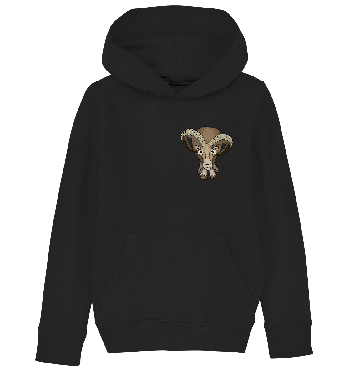 Bockiges Mufflon Widder Schafbock - Kids Organic Hoodie